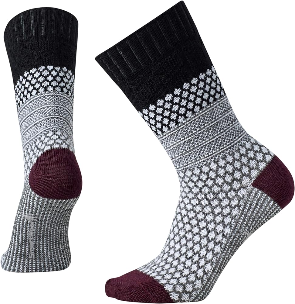 Smartwool - Everyday Cozy Popcorn Cable Crew Sock - Unisex - Black