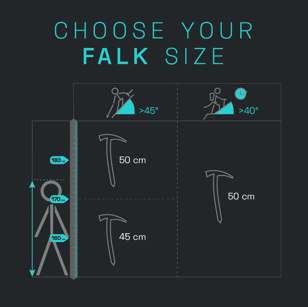Blue Ice - Falk Ice Axe - Dark Grey