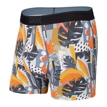 SAXX - Quest Quick Dry Mesh Boxer Brief Fly - Multi Fish Are Fly