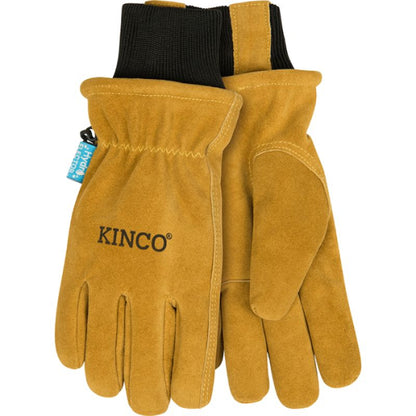 Kinco - HydroFlector Water Resistant Premium Thermal Lined Cowhide Driver - Unisex - Tan