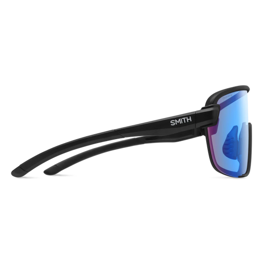 Smith - Bobcat - Matte Black/ChromaPop Low Light Rose Blue Mirror