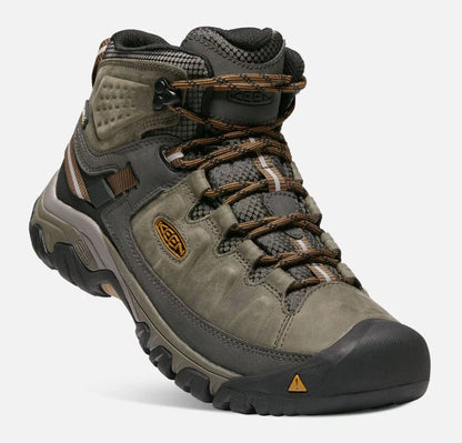 Keen - Mens Targhee III Mid WP - Black Olive/Golden Brown