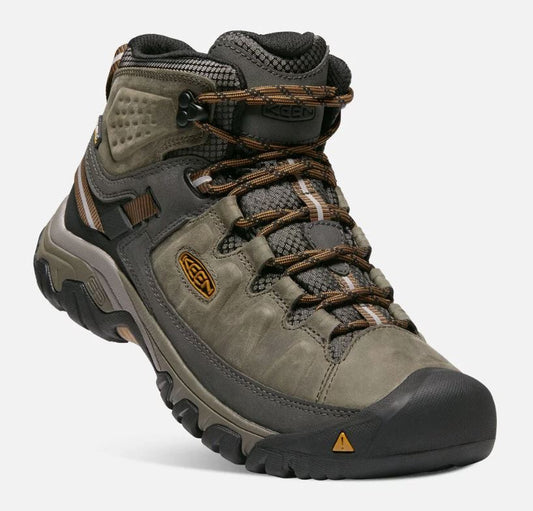 Keen - Mens Targhee III Mid WP - Black Olive/Golden Brown