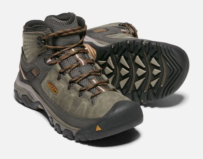 Keen - Mens Targhee III Mid WP - Black Olive/Golden Brown