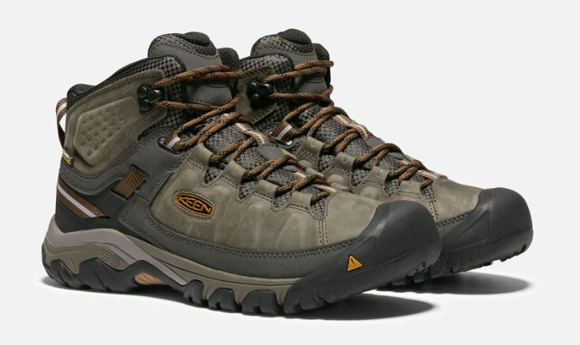 Keen - Mens Targhee III Mid WP - Black Olive/Golden Brown