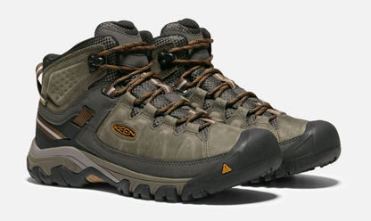 Keen - Mens Targhee III Mid WP - Black Olive/Golden Brown