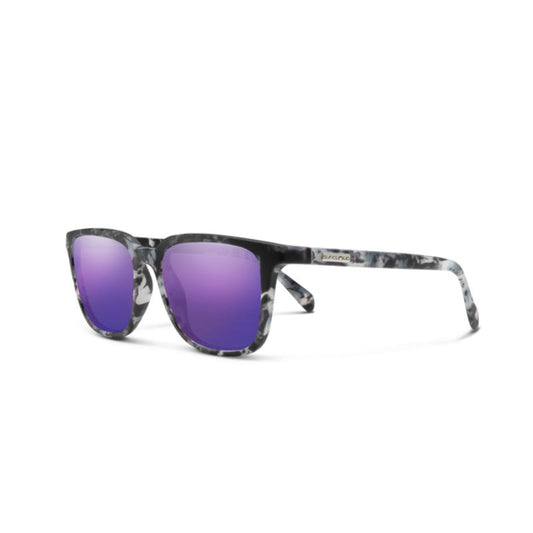 Suncloud - Boundary - Matte Ice Tortoise; Polarized Purple Mirror