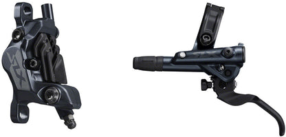 Shimano - SLX BL-M7100/BR-M7120 Disc Brake and Lever - Front, Hydraulic, Post Mount, 4-Piston, Black