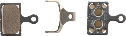 Shimano - K04S-MX Disc Brake Pads and Springs - Metal Compound, Stainless Steel Back Plate, Pair