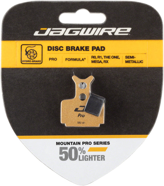 Jagwire - Mountain Pro Alloy Backed Semi-Metallic Disc Brake Pads for Formula T1, R1, RX, MEGA, RO