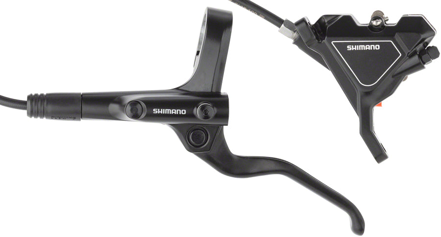 Shimano - Altus BL-MT201/BR-UR300 Disc Brake and Lever - Front, Hydraulic, Flat Mount, Resin Pads, Black - Black