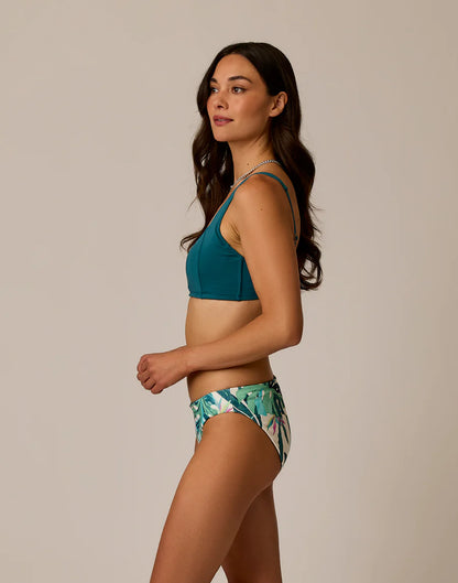 Carve Designs - St. Barth Reversible Bottom - Women's - Palmetto/Nightdive