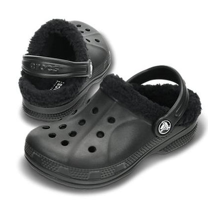 Crocs - Kids Ralen Fuzz Lined Croc - Black/Black