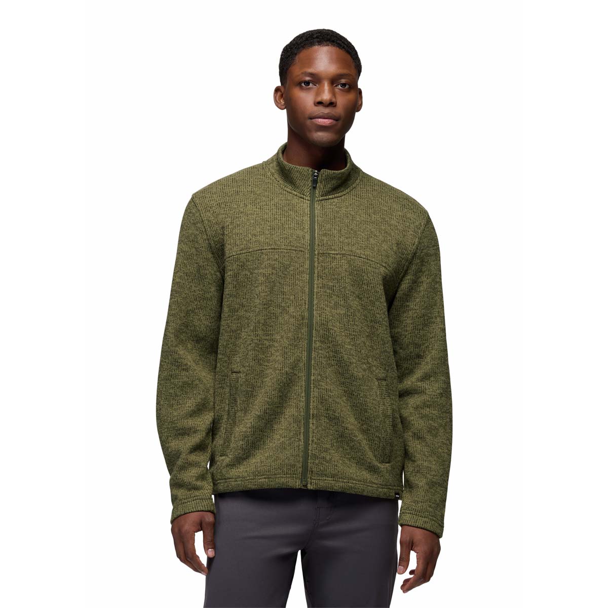 Prana - Two Harbors Full Zip - Cargo Green Heather