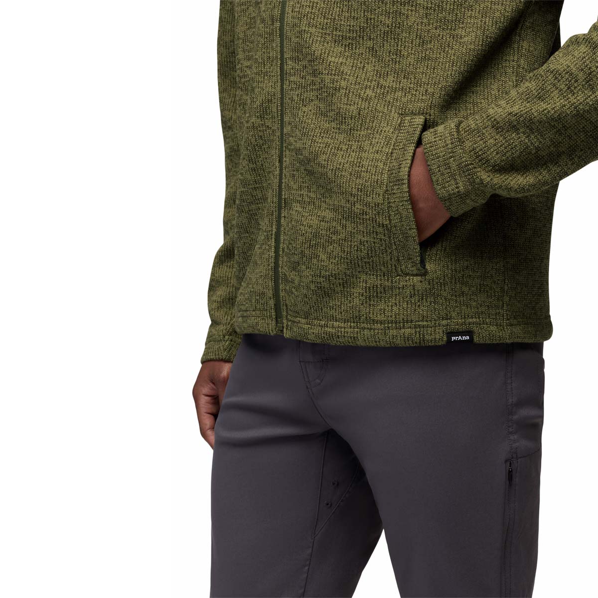 Prana - Two Harbors Full Zip - Cargo Green Heather