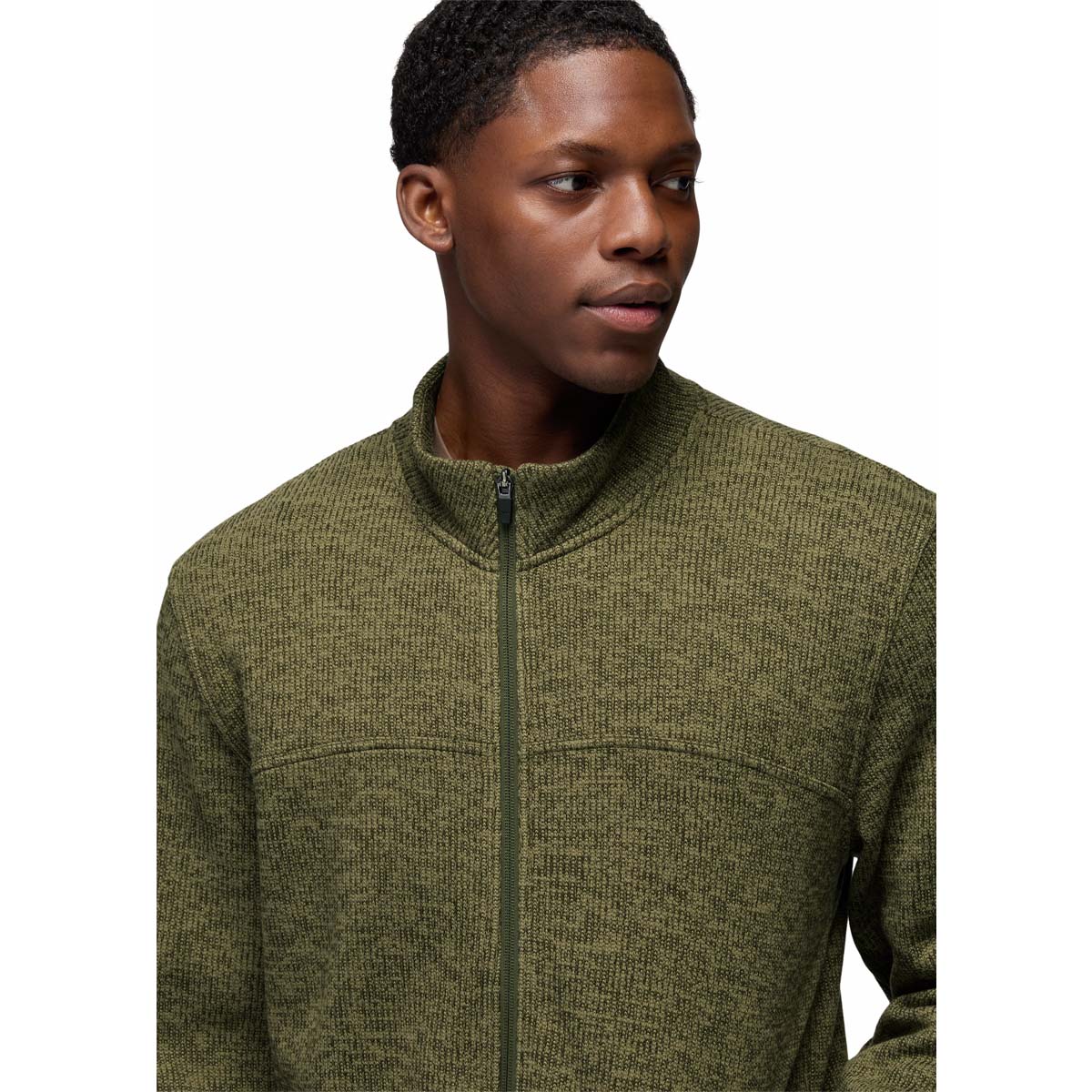Prana - Two Harbors Full Zip - Cargo Green Heather