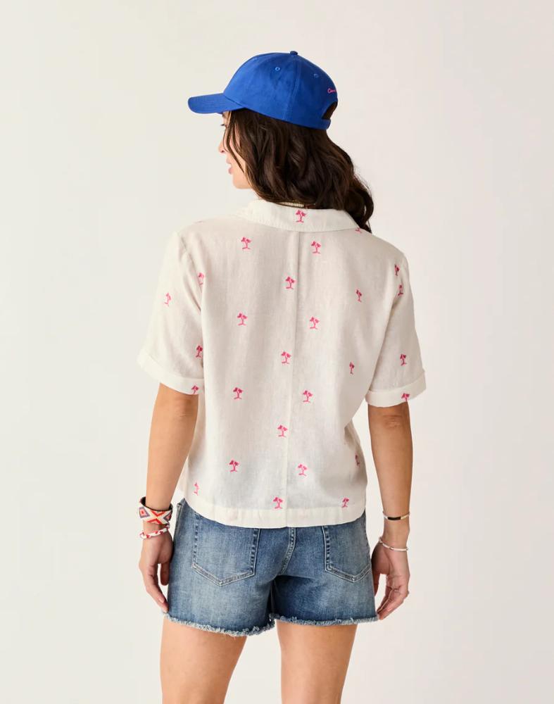 Carve Designs - Luca Linen Shirt - Women's - Haze Ikat