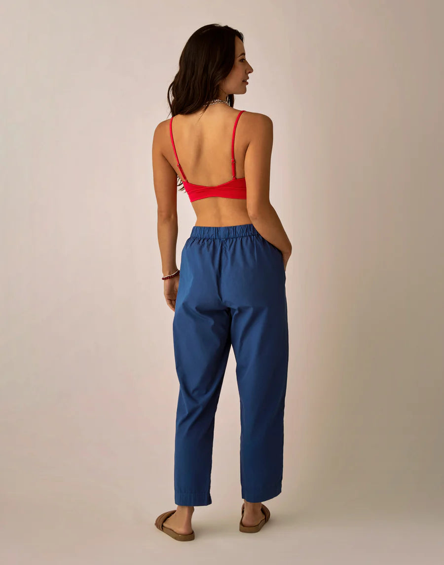 Carve Designs - Ada Poplin Pant - Vintage Blue