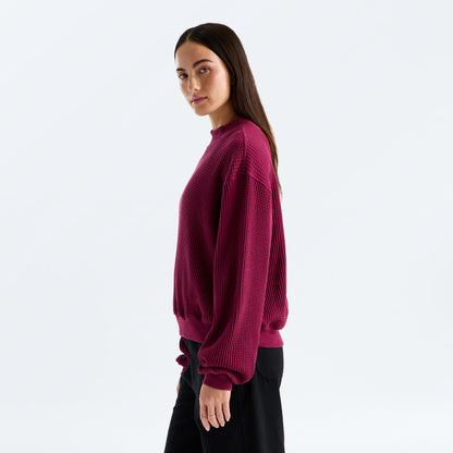 The North Face - Women's Chabot 2.0 Mock-Neck - Burgundy Crush
