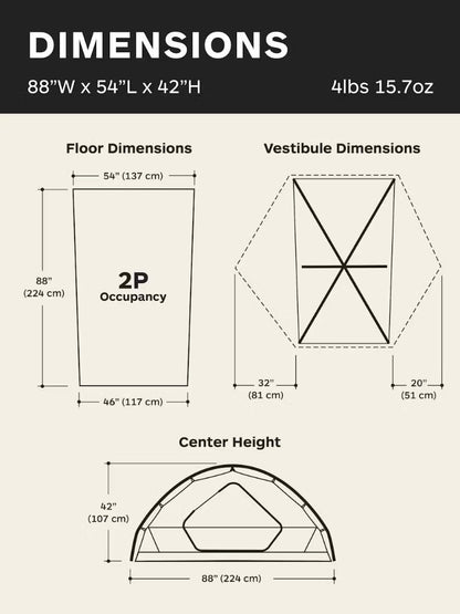 Marmot - Tungsten 2P Tent - 2P Foliage/Dark Azure