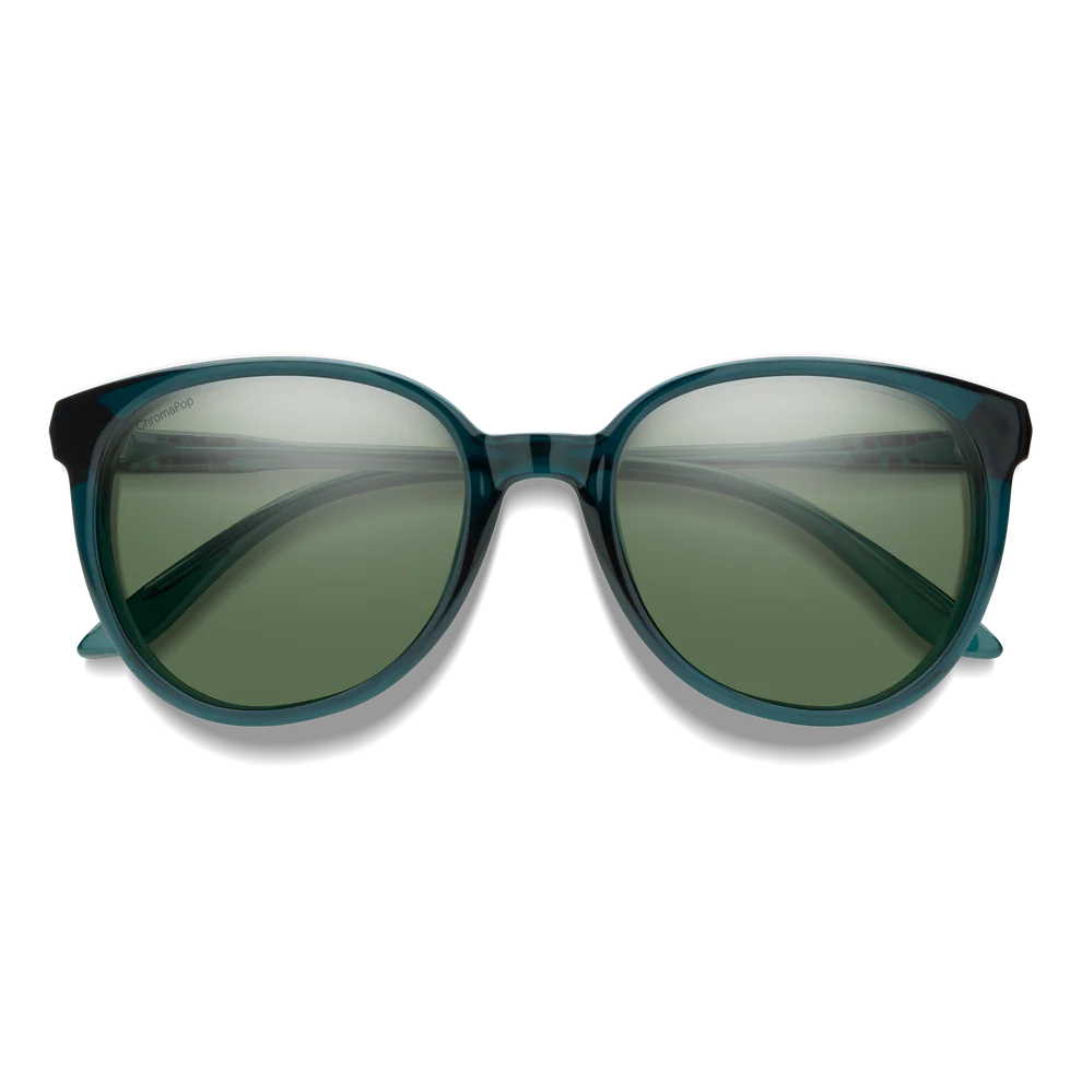 Smith - Cheetah - Pacific Crystal; ChromaPop Polarized Gray Green