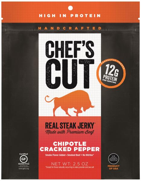 Chef's Cut Jerky - Steak Jerky Chipotle 2.5oz - Chipolte