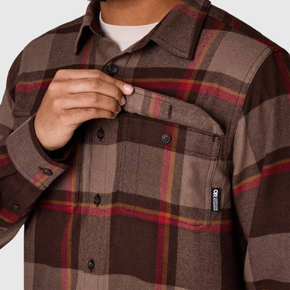 Outdoor Research - Feedback Flannel Twill Shirt - Men's - Chestnut Plaid