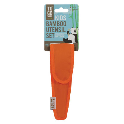 Chicobag - Kids Bamboo Utensil Set - Orange