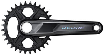 Shimano - Deore FC-M6130-1 Crankset -  Black - Black