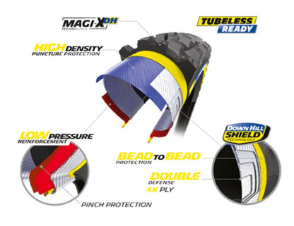 Michelin - Wild Enduro Rear Tire 29x2.4 - 29x2.40 Black - Black