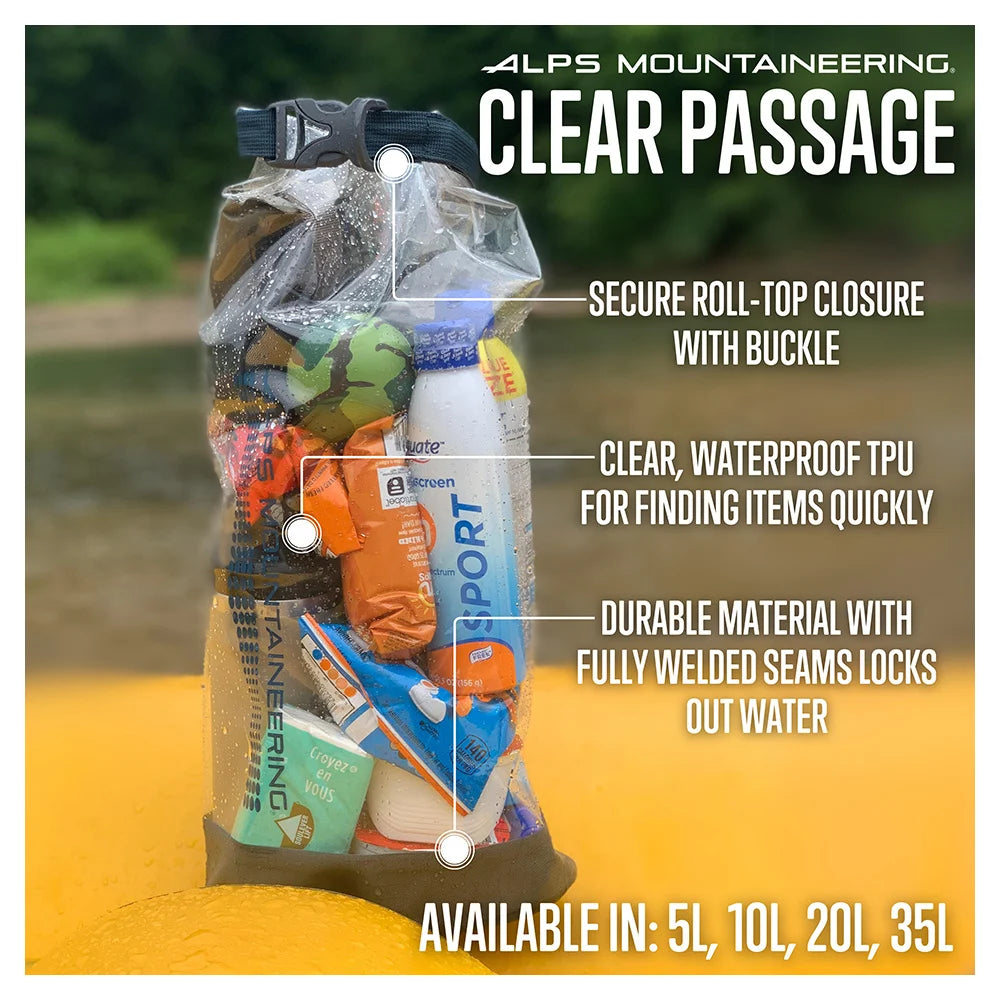 Alps Mountaineering - Clear Passage Dry Bag - Clear