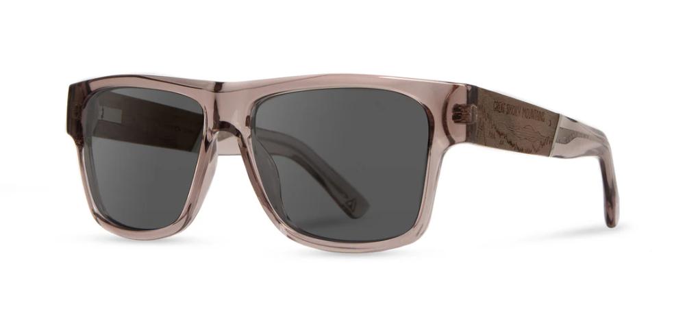 Camp Eyewear - Cliff - Black / Walnut; Grey Polarized