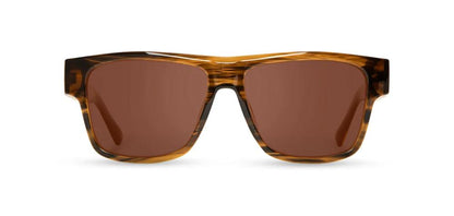 Camp Eyewear - Cliff - Matte Pearl Grey / Walnut; HD Plus Polarized Silver Mirror