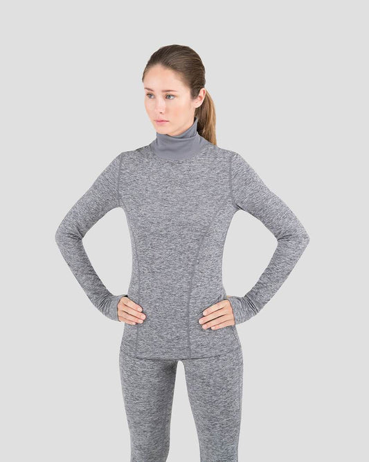 Terramar - Turtleneck - Women's - Dk Grey Melange