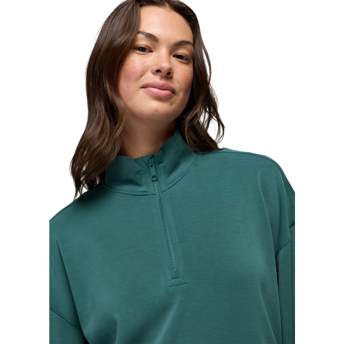 Prana - Shea Soft Relaxed Half Zip - Coast