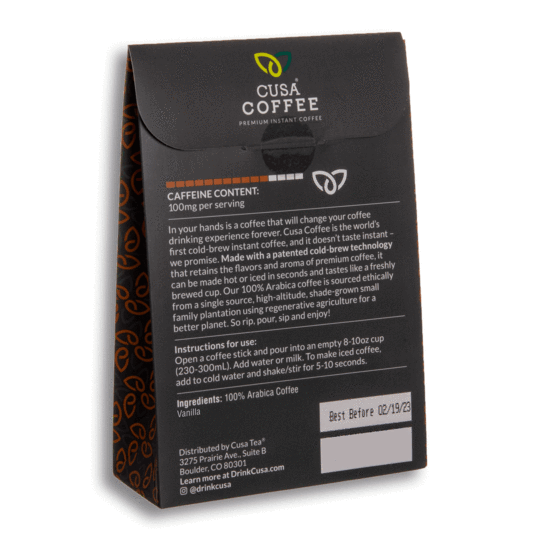 Cusa Tea & Coffee - Vanilla Dark Roast