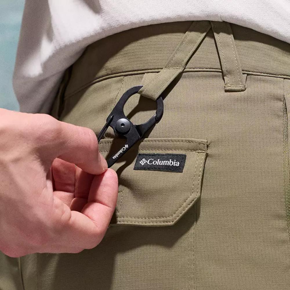 Columbia - Tech Trail Utility Short - Stone Green