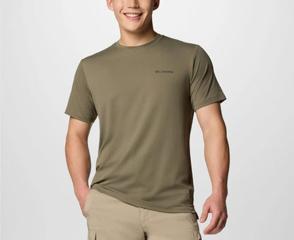Columbia - Tech Trail Utility Short Sleeve Crew - Men's - Stone Green