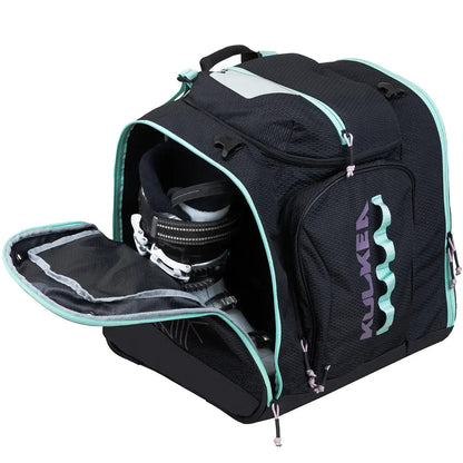 Kulkea - Powder Trekker Boot Bag - Black Teal Orchid