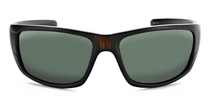 ONE - Contra Sunglasses - Matte Vertical Driftwood Grey; Smoke with Green Mirror