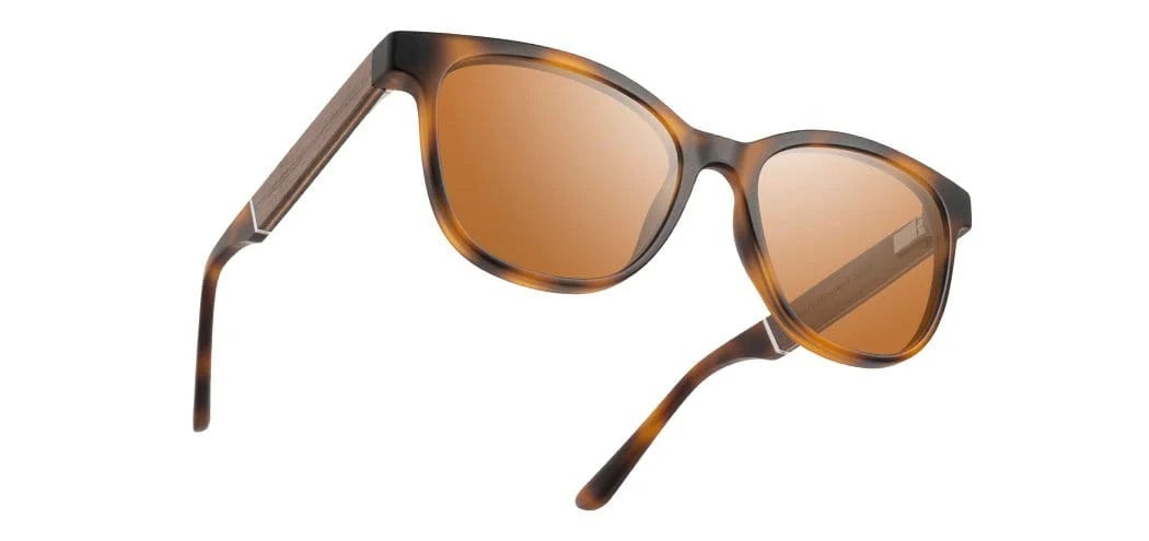 Camp Eyewear - Cove - Matte Tortoise / Walnut; Basic Polarized Brown
