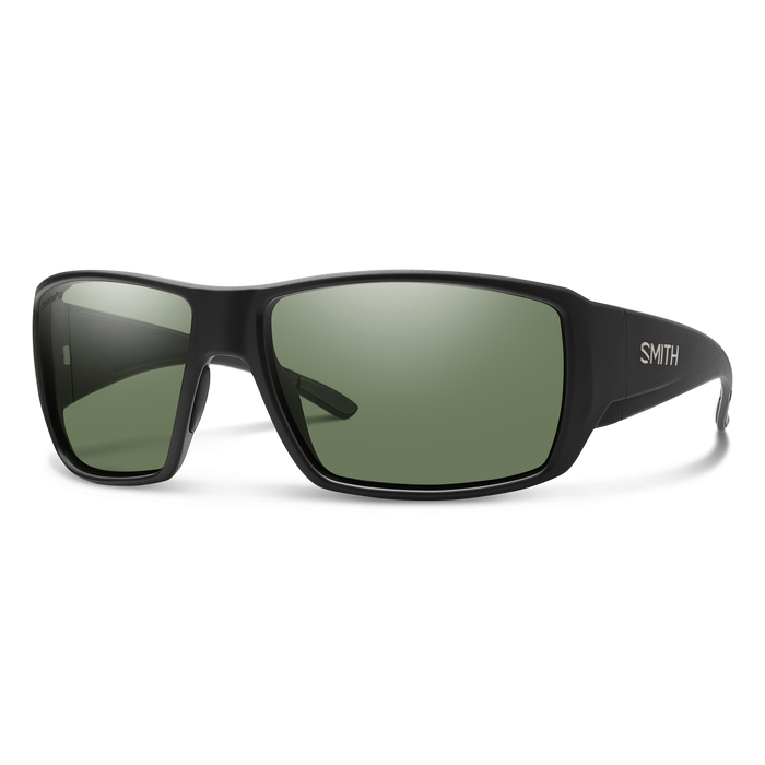 Smith - Guides Choice - Matte Black; ChromaPop Polarized Gray Green