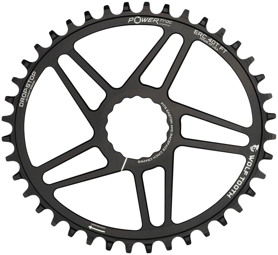Wolf Tooth - Elliptical RaceFace/Easton Direct Mount Chainring - Black