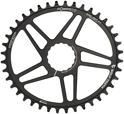 Wolf Tooth - Elliptical RaceFace/Easton Direct Mount Chainring - Black