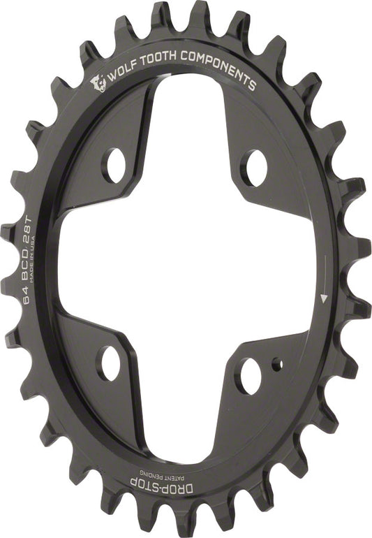 Wolf Tooth - Drop-Stop Chainring: 28T x 64 BCD