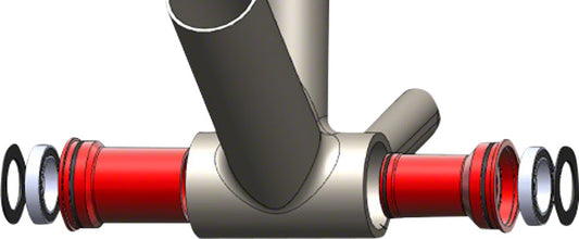 Wheels Manufacturing - BB86/92 SRAM Bottom Bracket with ABEC-3 Bearings Black Cups