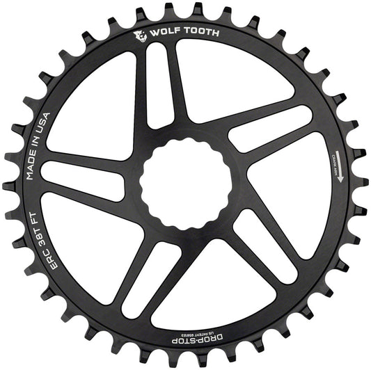 Wolf Tooth - Direct Mount Chainring - 38t, RaceFace/Easton CINCH Direct Mount - Black