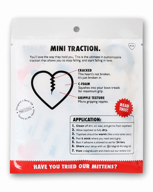 Crab Grab - Mini Hearts - Red