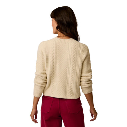 Carve Designs - Monroe Cable Sweater - Cream