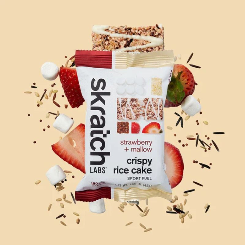 Skratch Labs - Crispy Rice Cake Sport Fuel - Strawberries + Mallow